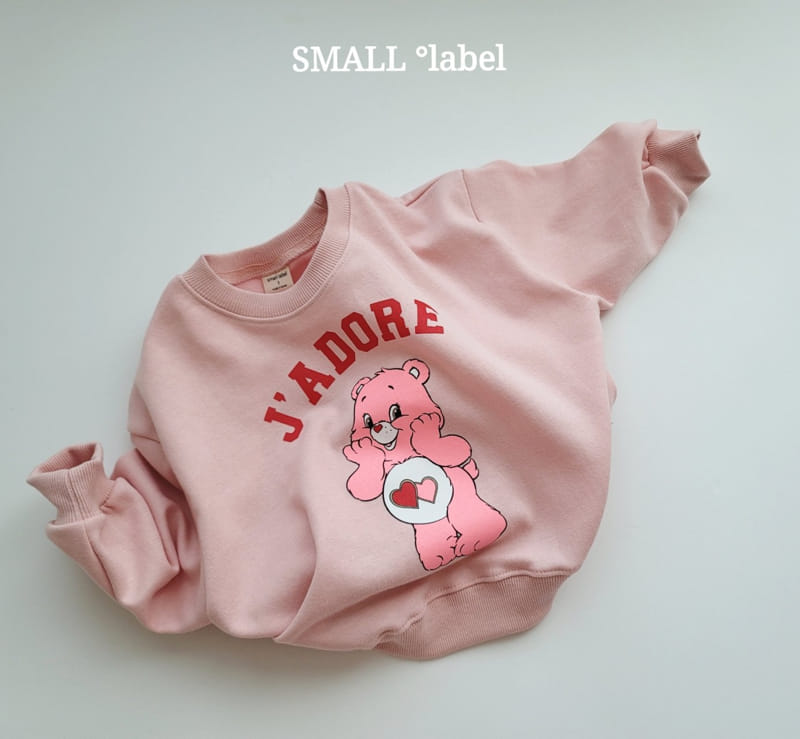 Small Label - Korean Children Fashion - #stylishchildhood - Pink Bear Sweatshirt - 9