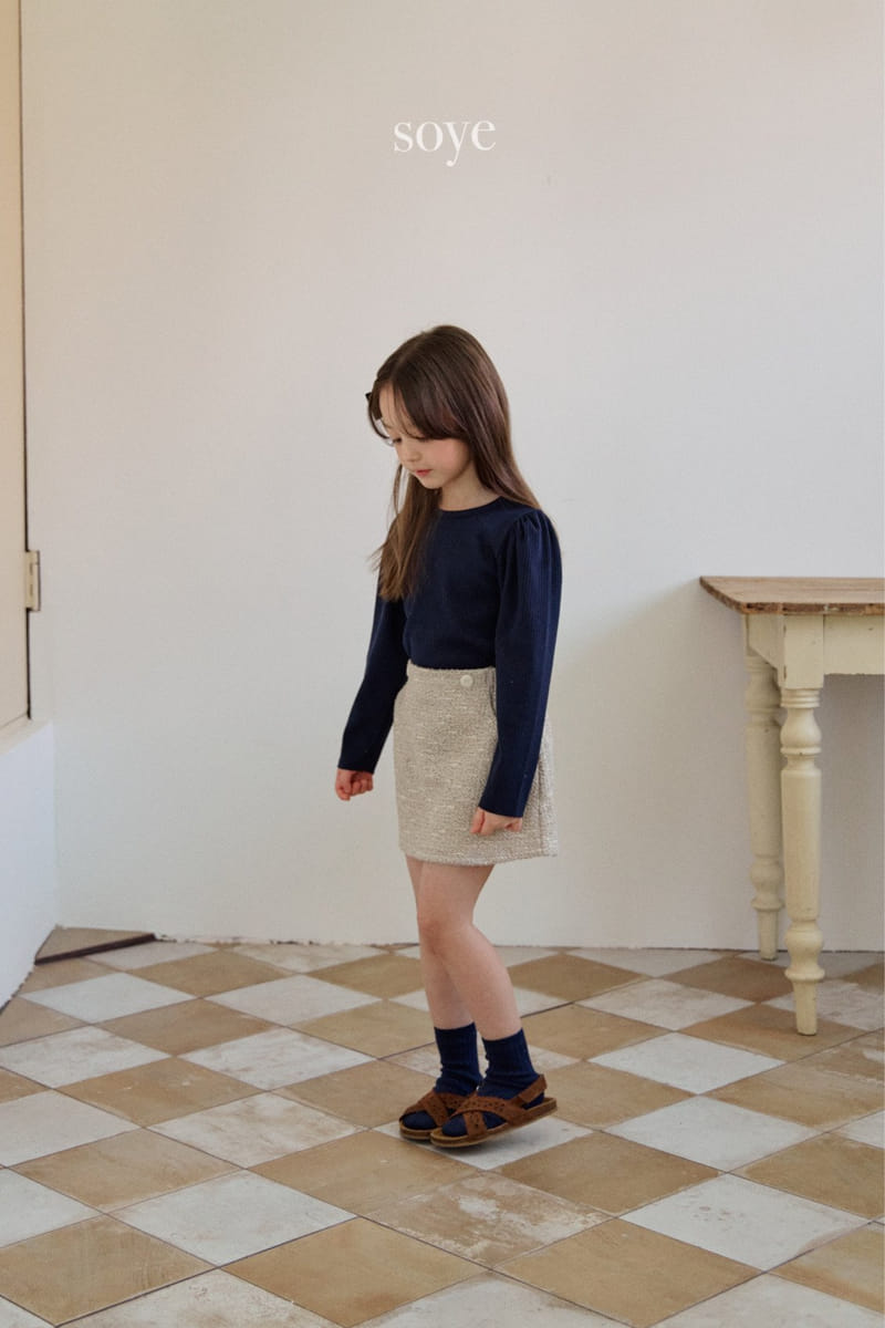 Soye - Korean Children Fashion - #childofig - Twid Button Skirt - 8