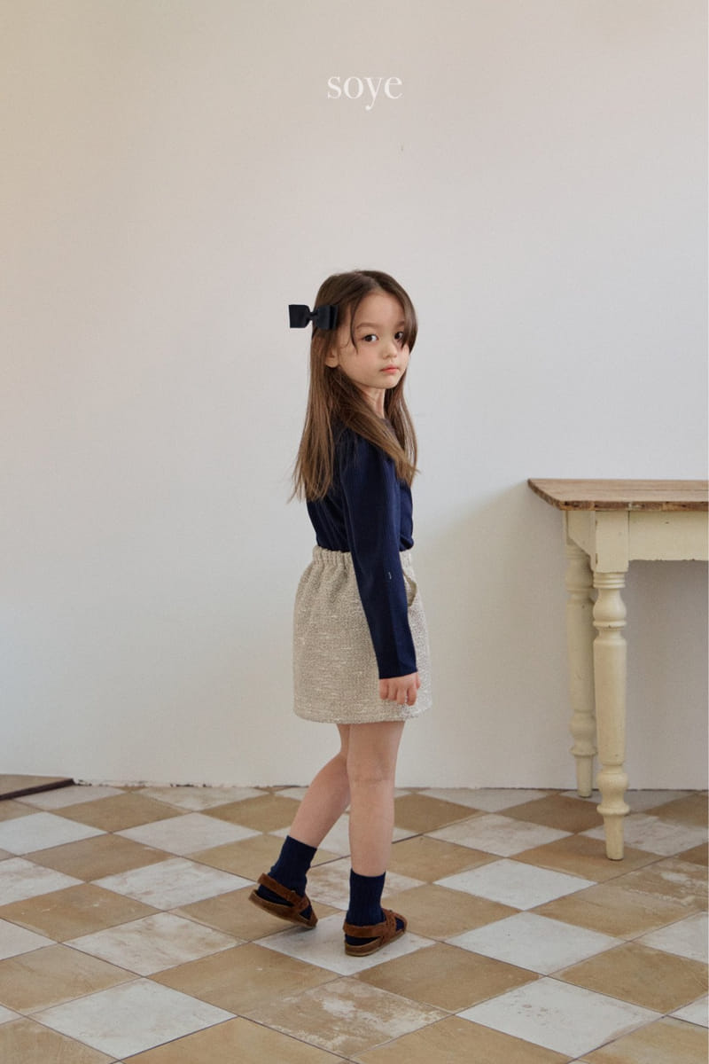 Soye - Korean Children Fashion - #childofig - Twid Button Skirt - 9