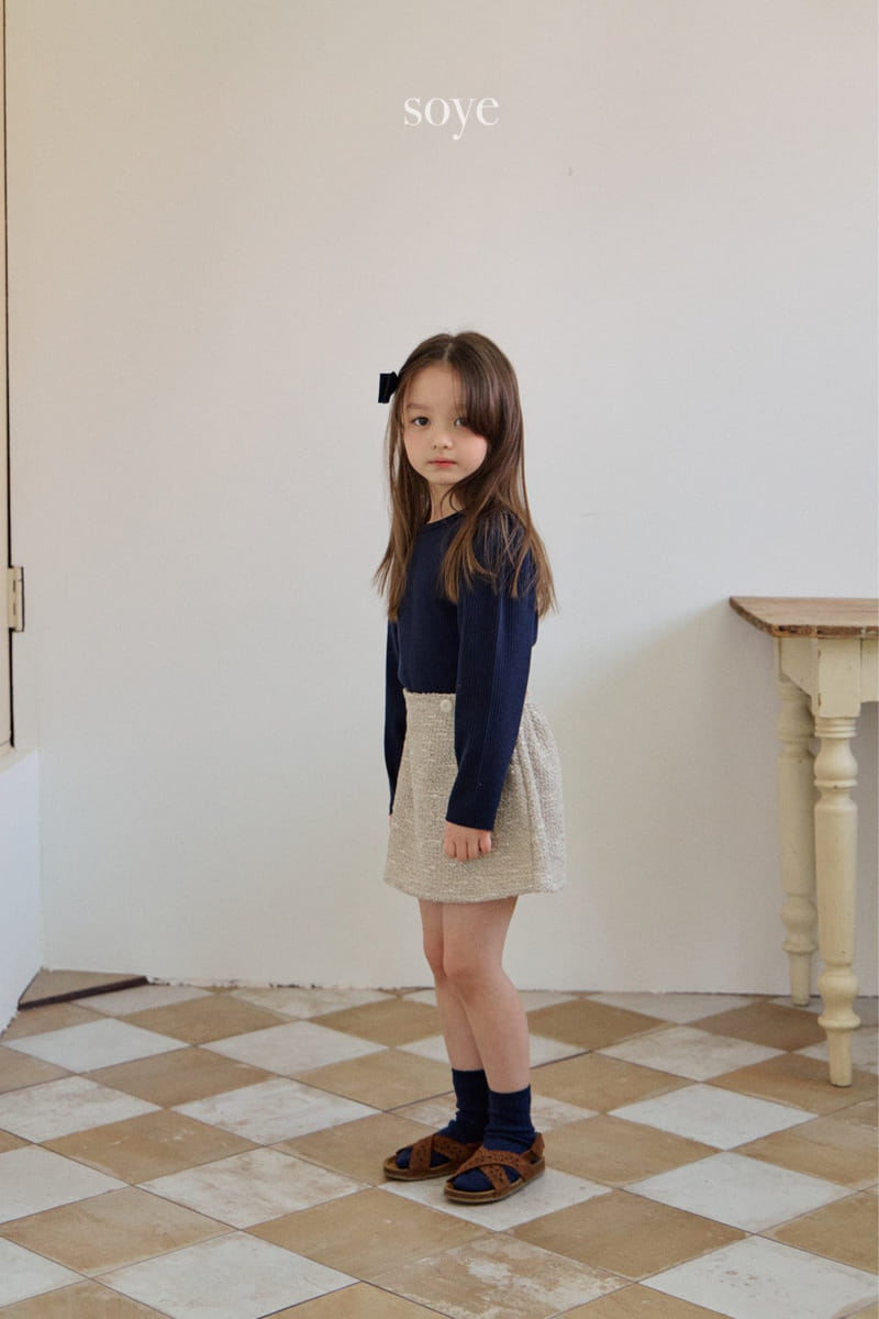 Soye - Korean Children Fashion - #childrensboutique - Twid Button Skirt - 10
