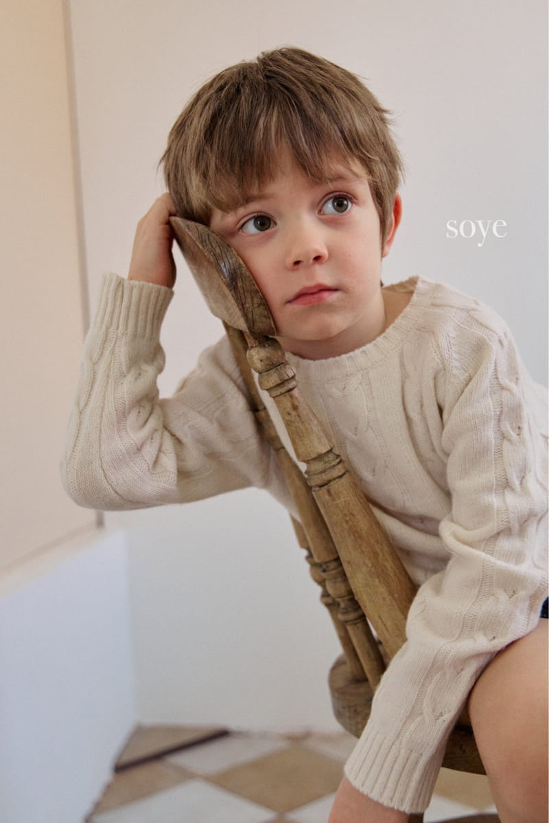 Soye - Korean Children Fashion - #kidzfashiontrend - Twist Knit Cardigan - 2