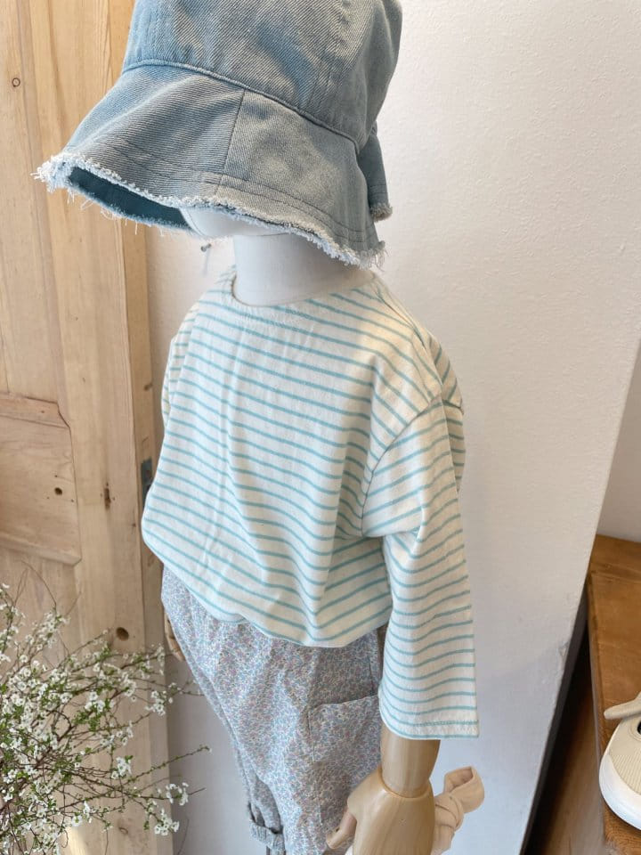 Studio M - Korean Children Fashion - #childofig - Stripes Slit Tee - 11