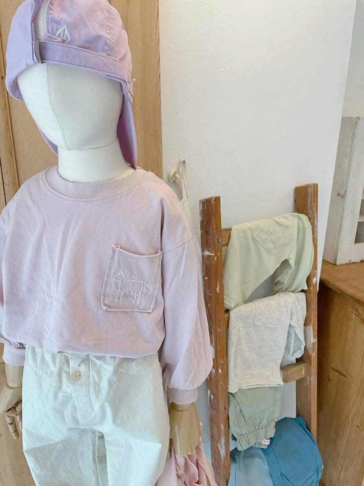 Studio M - Korean Children Fashion - #childrensboutique - Whole Embrodiery Tee - 2