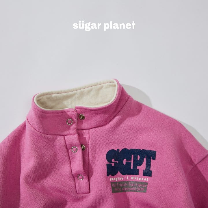 Sugar Planet - Korean Children Fashion - #fashionkids - Half Button Sweatshirt - 3