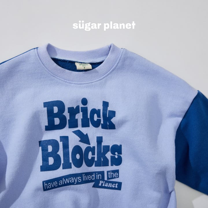 Sugar Planet - Korean Children Fashion - #kidsshorts - Block Color Sweatshirt - 3