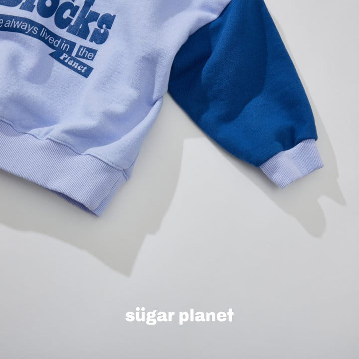 Sugar Planet - Korean Children Fashion - #kidsshorts - Block Color Sweatshirt - 4