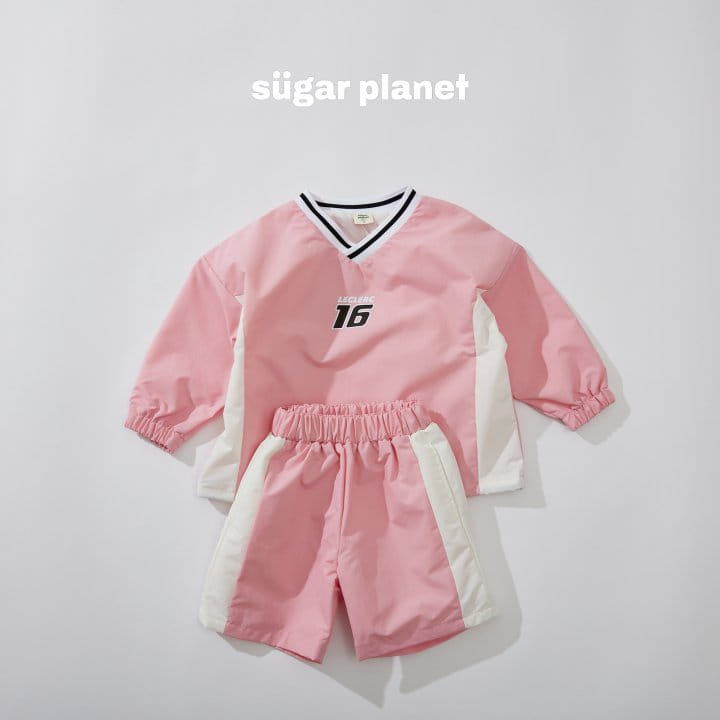 Sugar Planet - Korean Children Fashion - #kidzfashiontrend - Lacing Pullover Top Bottom Sert - 2
