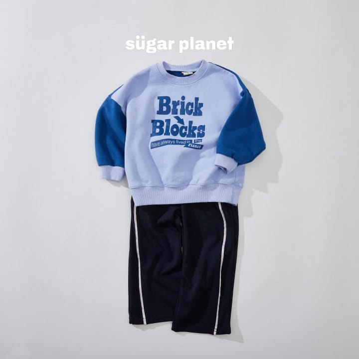 Sugar Planet - Korean Children Fashion - #littlefashionista - Block Color Sweatshirt - 7