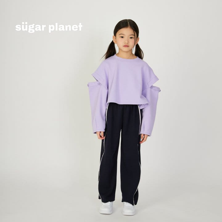 Sugar Planet - Korean Children Fashion - #magicofchildhood - Button Crop Tee - 10