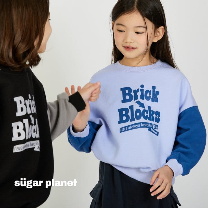 Sugar Planet - Korean Children Fashion - #prettylittlegirls - Block Color Sweatshirt - 10