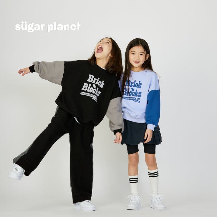 Sugar Planet - Korean Children Fashion - #todddlerfashion - Block Color Sweatshirt - 11