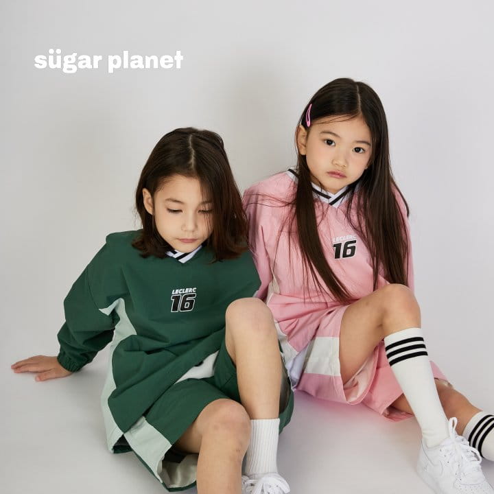 Sugar Planet - Korean Children Fashion - #todddlerfashion - Lacing Pullover Top Bottom Sert - 8