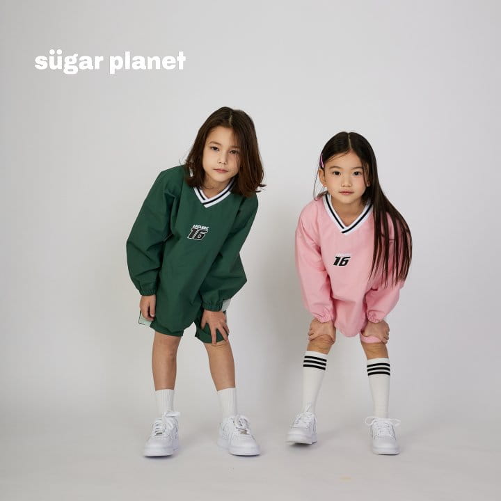 Sugar Planet - Korean Children Fashion - #toddlerclothing - Lacing Pullover Top Bottom Sert - 9