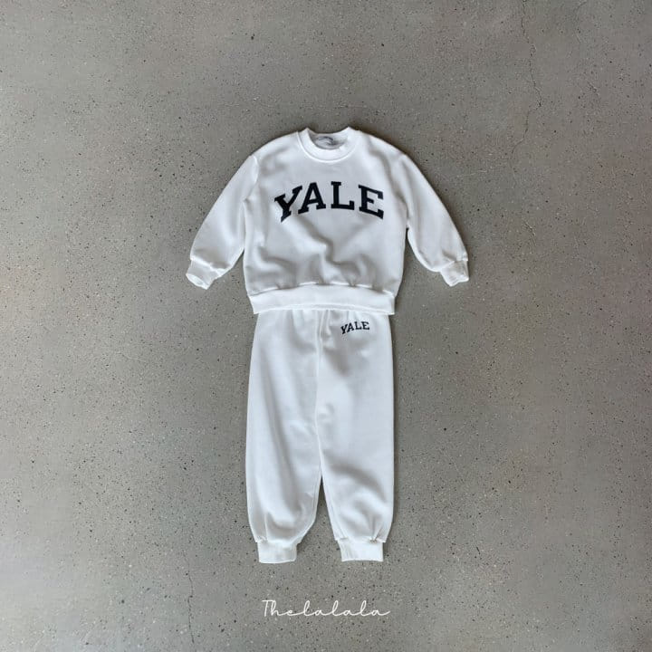 The Lalala - Korean Children Fashion - #designkidswear - Sweats YALE Top Bottom Set