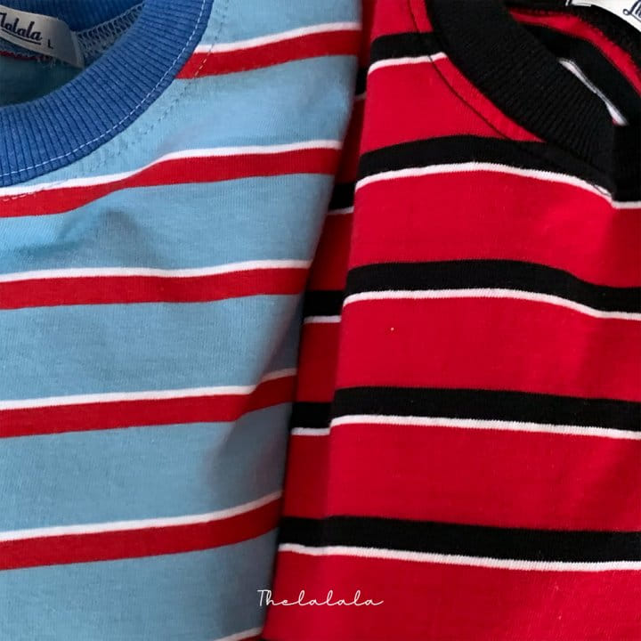 The Lalala - Korean Children Fashion - #discoveringself - Multi Stripes Tee - 6