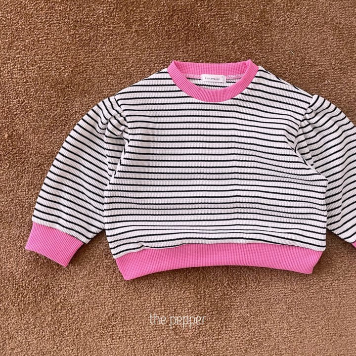 The Pepper - Korean Children Fashion - #childofig - Stripes Waffle Sweatshirt with Mom - 9