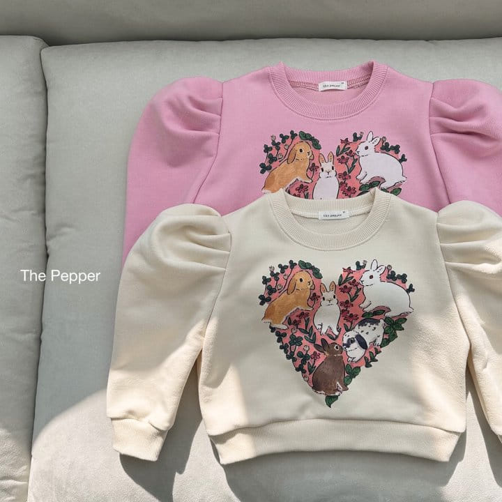 The Pepper - Korean Children Fashion - #childrensboutique - Rabbit Puff Sweatshirt