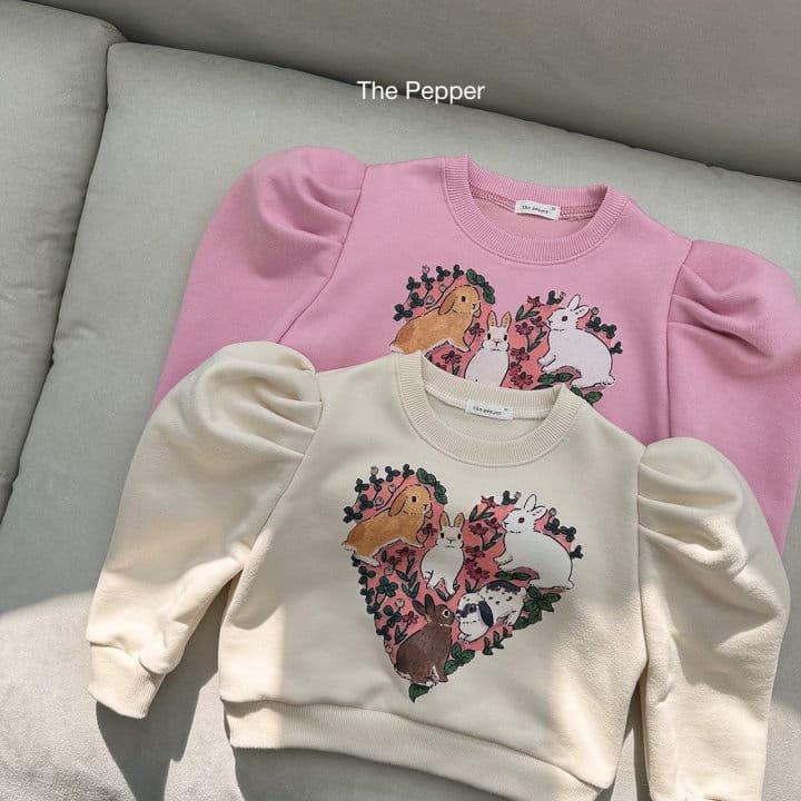 The Pepper - Korean Children Fashion - #designkidswear - Rabbit Puff Sweatshirt - 2