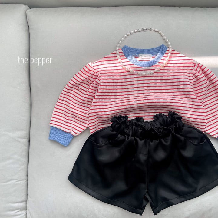 The Pepper - Korean Children Fashion - #discoveringself - Stripes Waffle Sweatshirt with Mom - 12