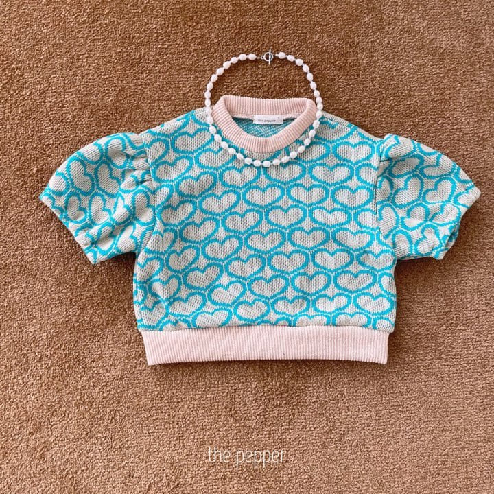 The Pepper - Korean Children Fashion - #fashionkids - Jacquard Puff Knit Tee with Mom - 12