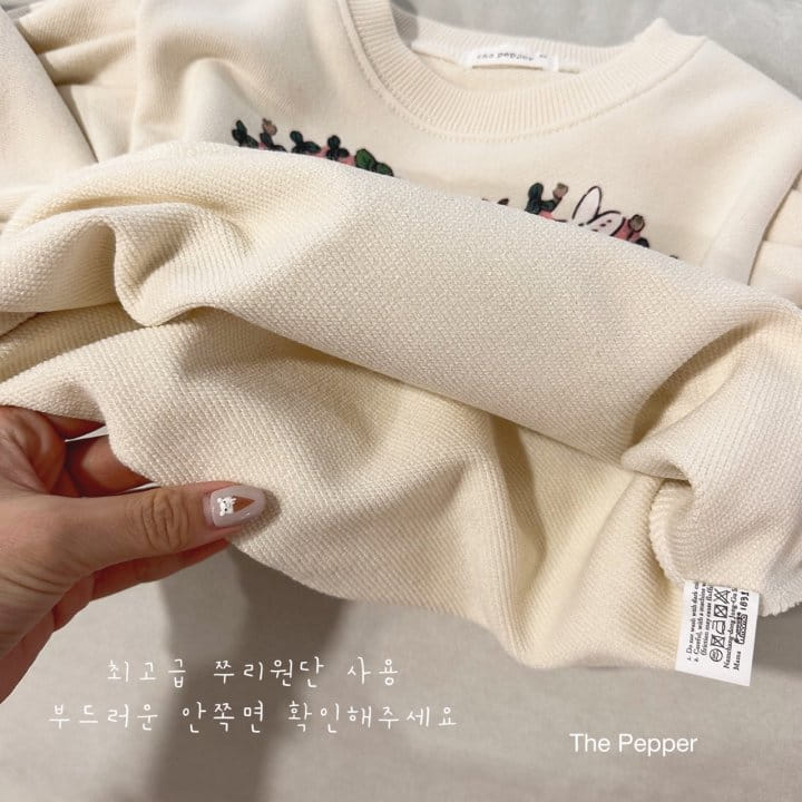 The Pepper - Korean Children Fashion - #kidsstore - Rabbit Puff Sweatshirt - 6