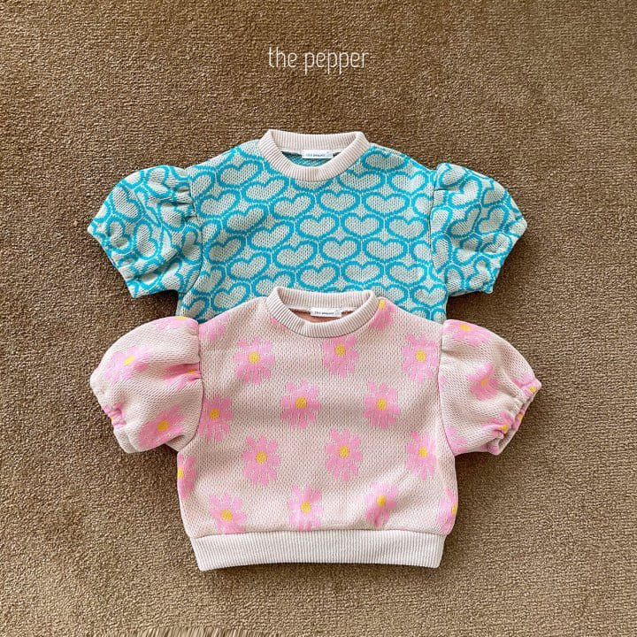 The Pepper - Korean Children Fashion - #magicofchildhood - Jacquard Puff Knit Tee with Mom - 2