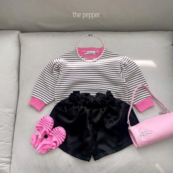 The Pepper - Korean Children Fashion - #magicofchildhood - Stripes Waffle Sweatshirt with Mom - 4