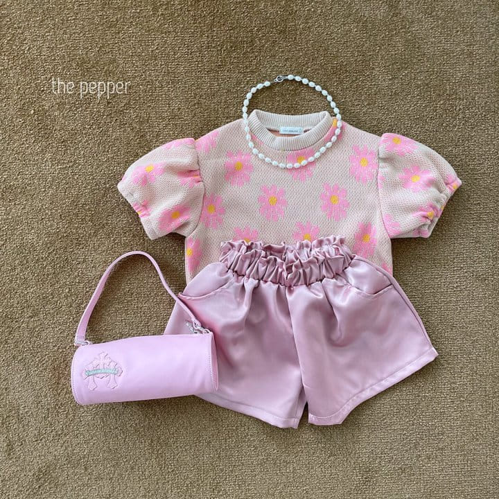 The Pepper - Korean Children Fashion - #stylishchildhood - Jacquard Puff Knit Tee with Mom - 7
