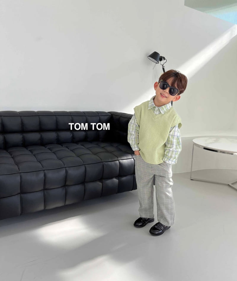Tom Tom - Korean Children Fashion - #Kfashion4kids - Jacquared Classic Vest - 10
