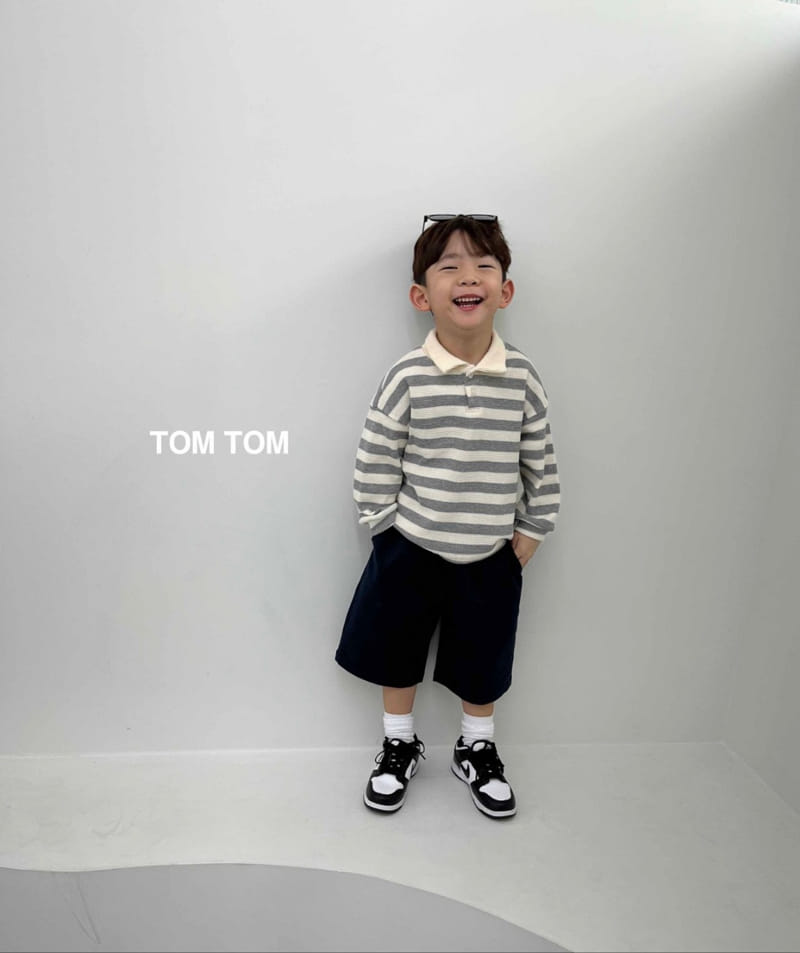 Tom Tom - Korean Children Fashion - #childofig - Croiffle Collar Tee - 7