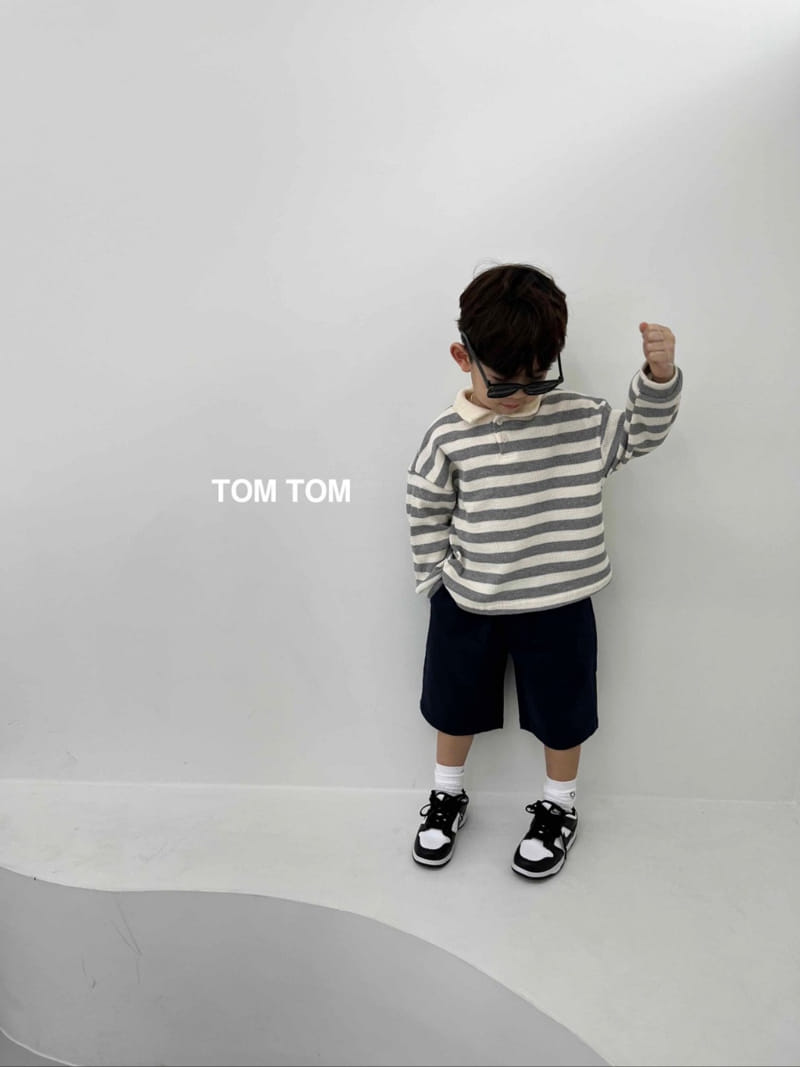 Tom Tom - Korean Children Fashion - #childofig - Croiffle Collar Tee - 8