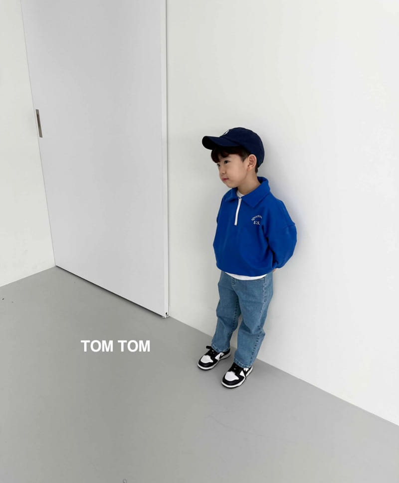 Tom Tom - Korean Children Fashion - #childofig - USA Half Collar Sweatshirt - 6