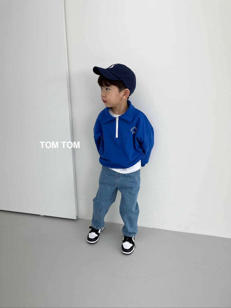 Tom Tom - Korean Children Fashion - #childofig - USA Half Collar Sweatshirt - 7