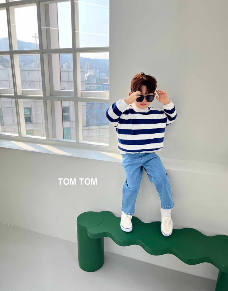 Tom Tom - Korean Children Fashion - #prettylittlegirls - Soft Stripes Sweatshirt - 4