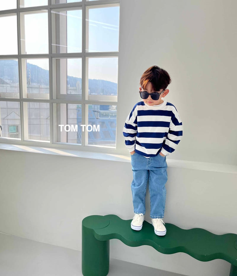 Tom Tom - Korean Children Fashion - #childofig - Soft Stripes Sweatshirt - 5
