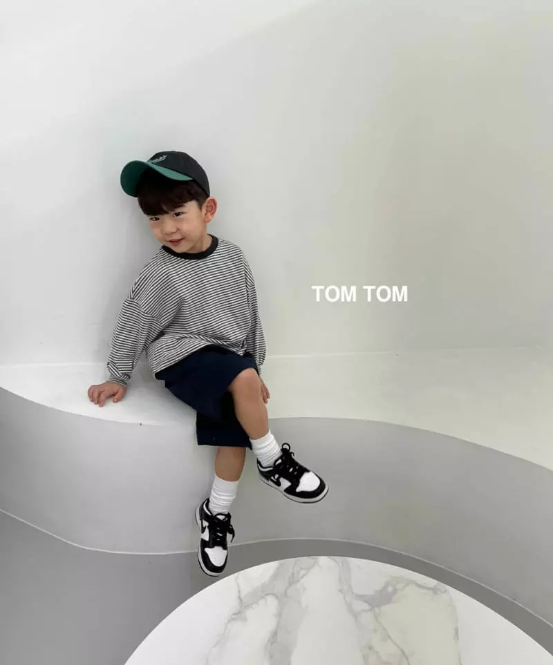 Tom Tom - Korean Children Fashion - #childofig - Natural Stripes Tee - 2