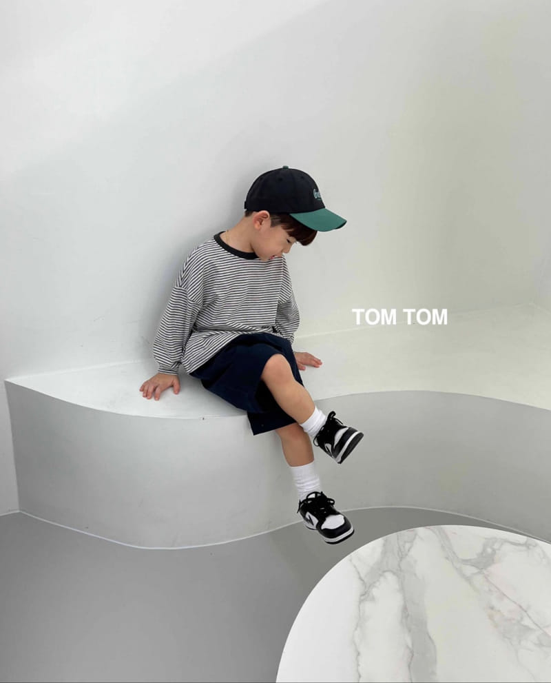 Tom Tom - Korean Children Fashion - #childofig - Natural Stripes Tee - 3