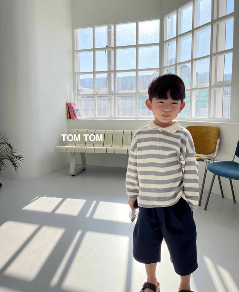 Tom Tom - Korean Children Fashion - #childrensboutique - Croiffle Collar Tee - 9