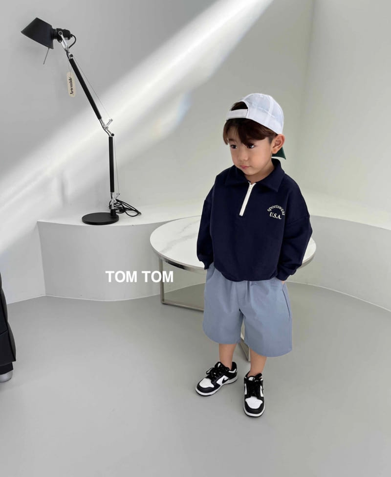 Tom Tom - Korean Children Fashion - #childrensboutique - USA Half Collar Sweatshirt - 8