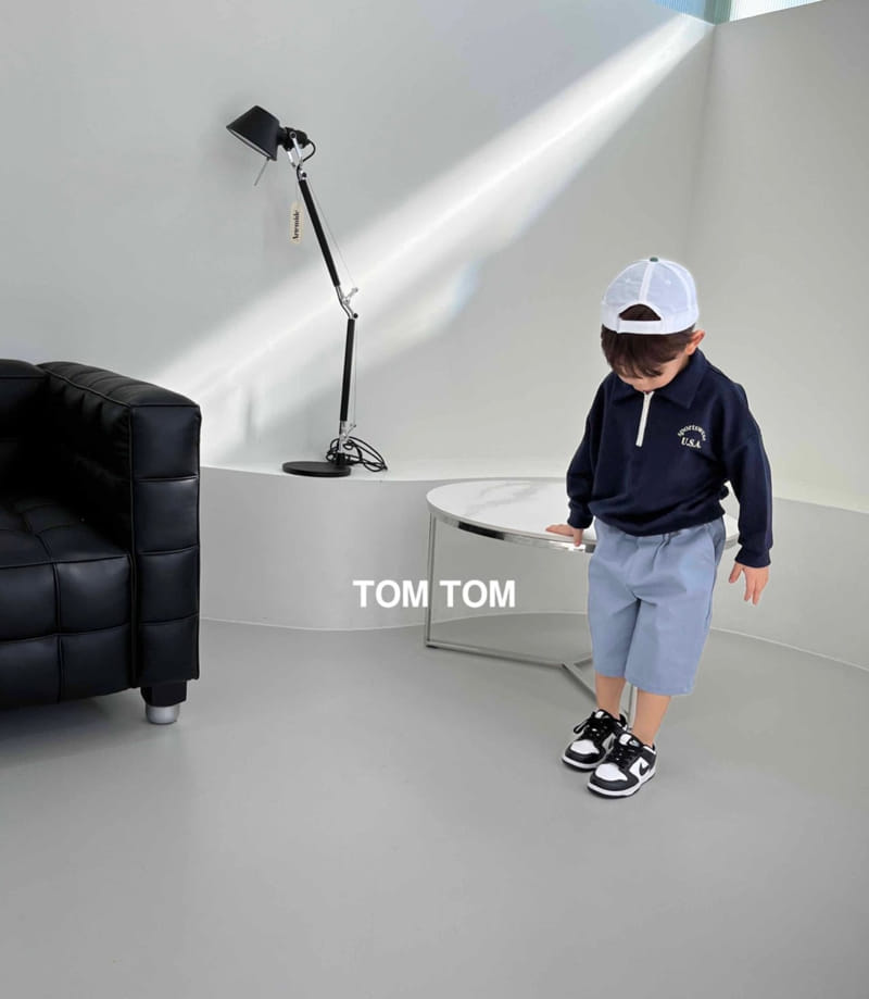 Tom Tom - Korean Children Fashion - #designkidswear - USA Half Collar Sweatshirt - 9