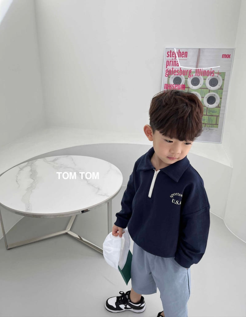 Tom Tom - Korean Children Fashion - #discoveringself - USA Half Collar Sweatshirt - 10