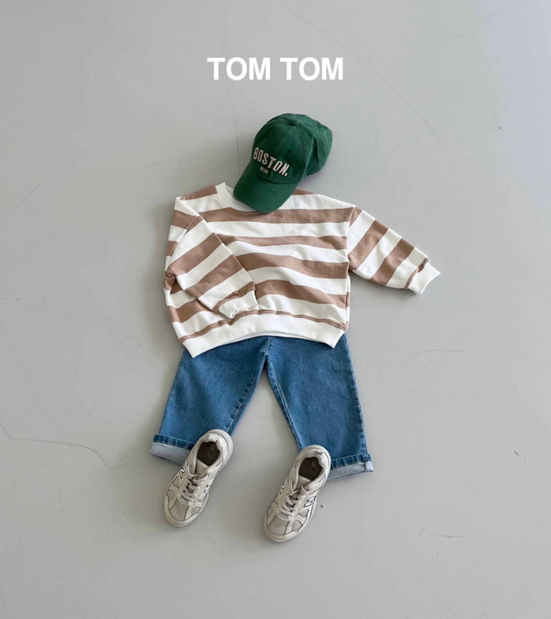 Tom Tom - Korean Children Fashion - #discoveringself - Soft Stripes Sweatshirt - 8