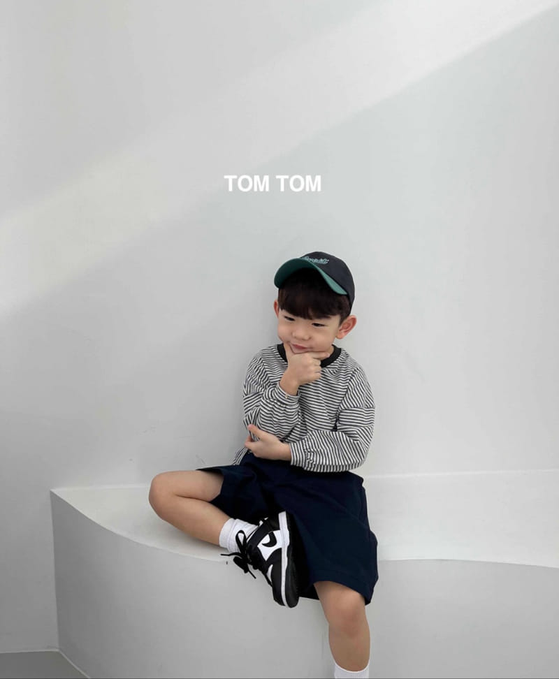 Tom Tom - Korean Children Fashion - #discoveringself - Natural Stripes Tee - 6