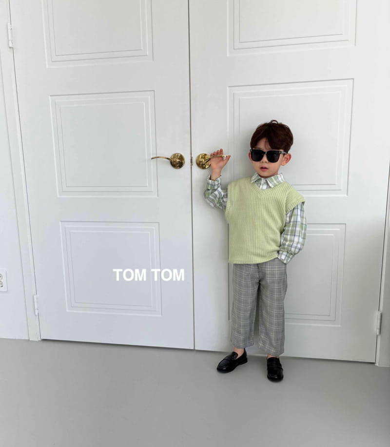 Tom Tom - Korean Children Fashion - #discoveringself - Check Pants - 2