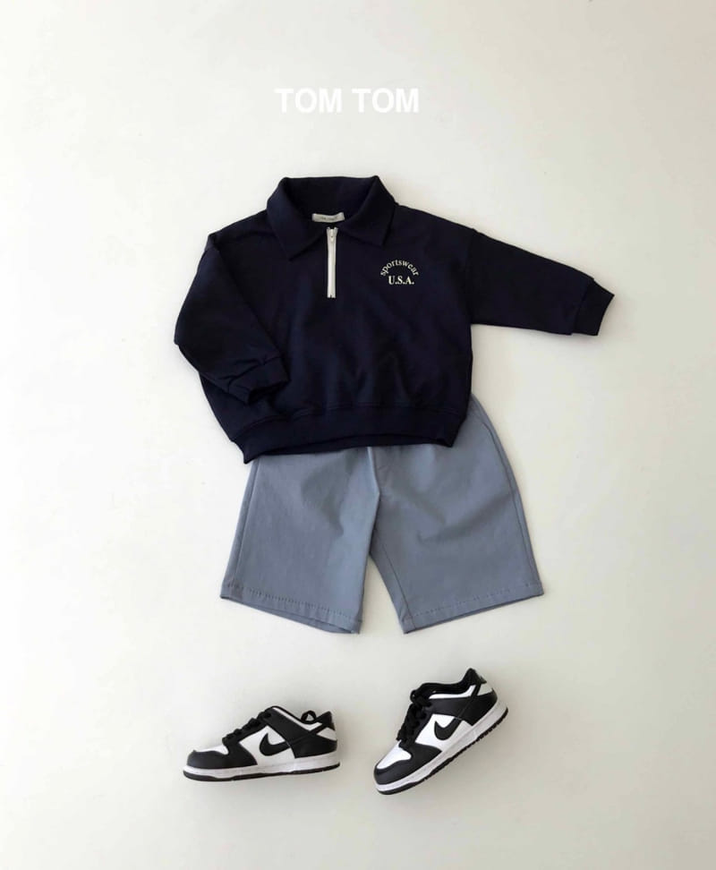Tom Tom - Korean Children Fashion - #fashionkids - USA Half Collar Sweatshirt - 11