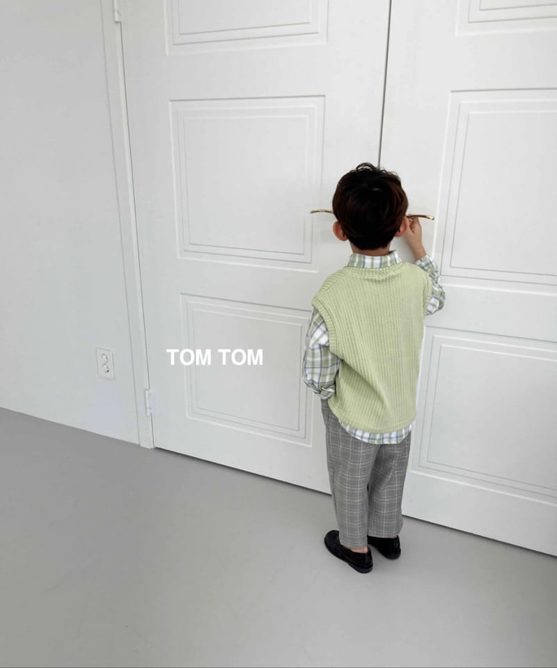 Tom Tom - Korean Children Fashion - #fashionkids - Check Pants - 3