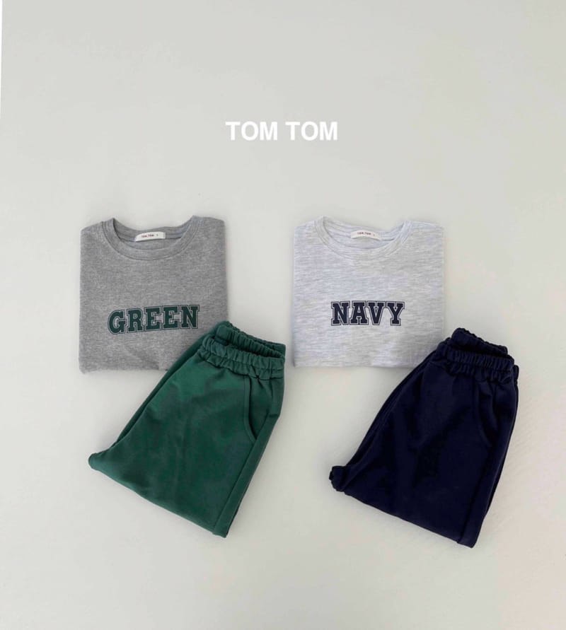 Tom Tom - Korean Children Fashion - #kidsshorts - Signiture Top Bottom Set - 2