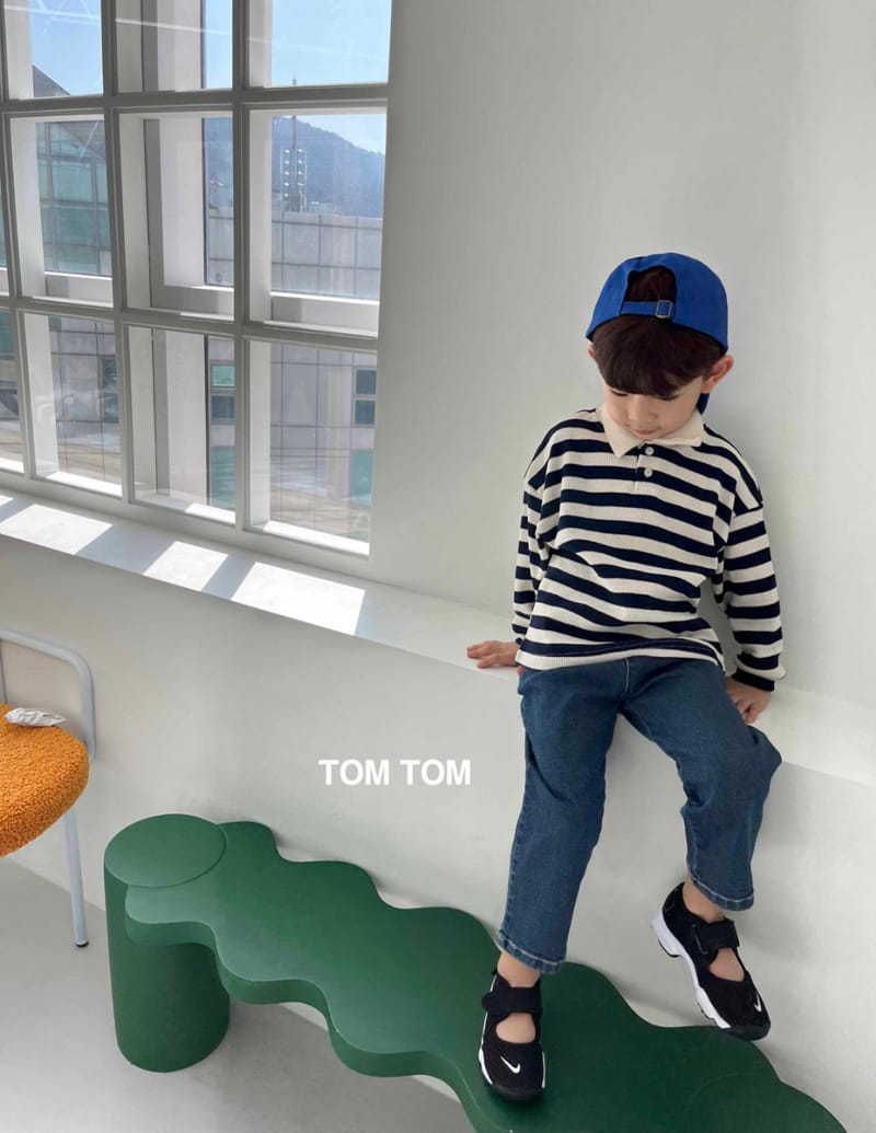 Tom Tom - Korean Children Fashion - #kidzfashiontrend - Croiffle Collar Tee