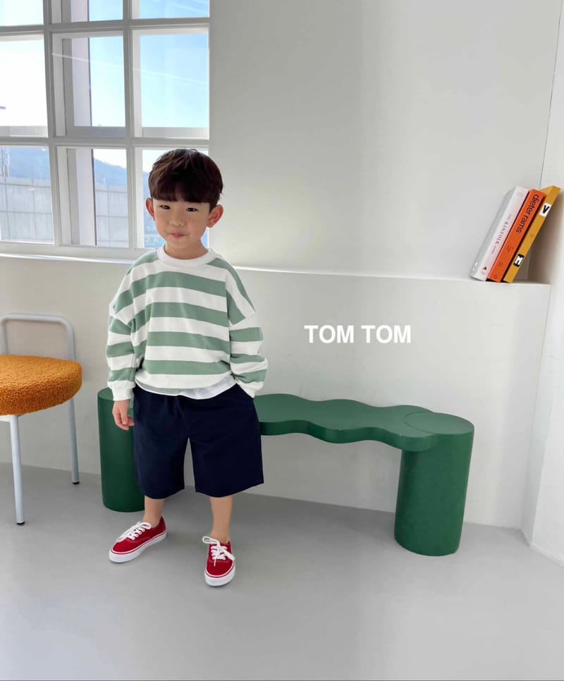 Tom Tom - Korean Children Fashion - #kidzfashiontrend - Soft Stripes Sweatshirt - 12