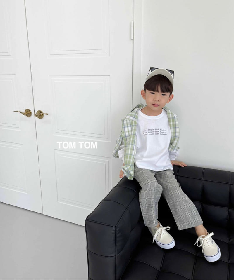 Tom Tom - Korean Children Fashion - #littlefashionista - Check Pants - 8